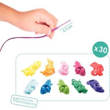 Sachet de 30 lacets 101cm coloris assortis