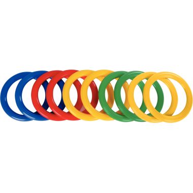 Lot de 10 anneaux à lancer diamètre 15cm