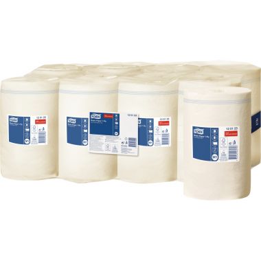 Carton de 11 mini-bobines essuie-tout M1 1 pli blanches