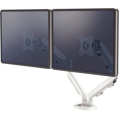 Bras porte-écran double EPPA blanc