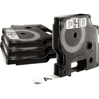 Pack de 10 recharges DYMO D1 12mm noir sur blanc