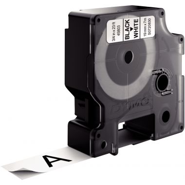 Pack de 10 recharges DYMO D1 19mm noir sur blanc
