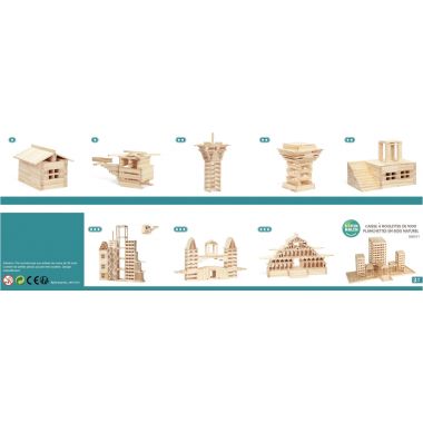 Caisse de 1000 planchettes en bois brut