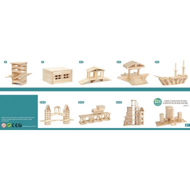 Caisse de 1000 planchettes en bois brut