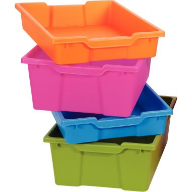 Bac en plastique petit modèle orange
