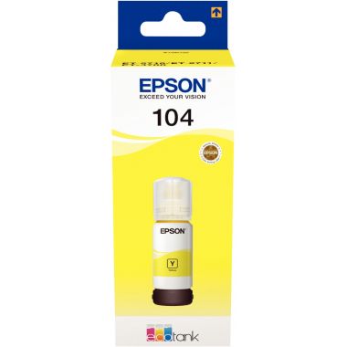 Epson 104 flacon d'encre jaune authentique (T00P440)