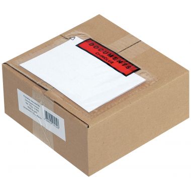 Boite de 100 pochettes adhésives "documents ci-inclus" 228x120mm