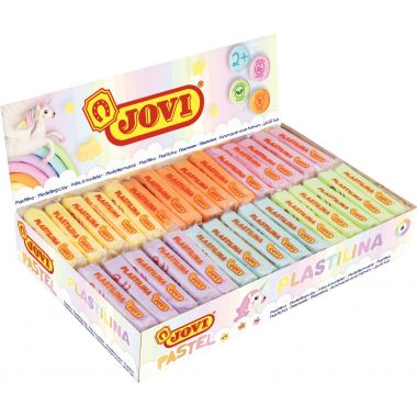 Boite 30 pains 50g plastilina pastel