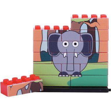 Lot de 6 puzzles UP 14 pièces, les animaux de la savane