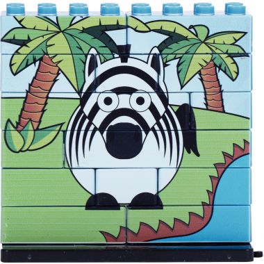 Lot de 6 puzzles UP 14 pièces, les animaux de la savane