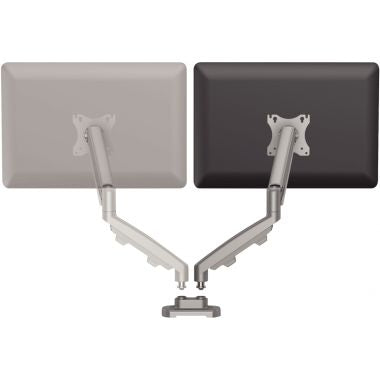 Bras porte-écran double EPPA argent