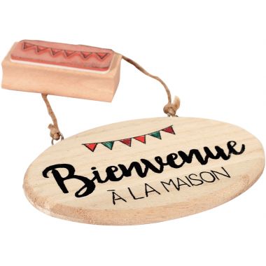 Lot de 5 plaques de porte en bois