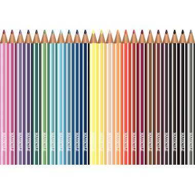 Pochette de 24 crayons de couleur Majuscule 3mm assortis