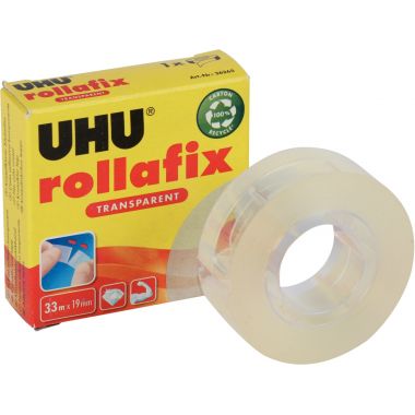 Rouleau adhésif transparent Uhu 19mmx33m
