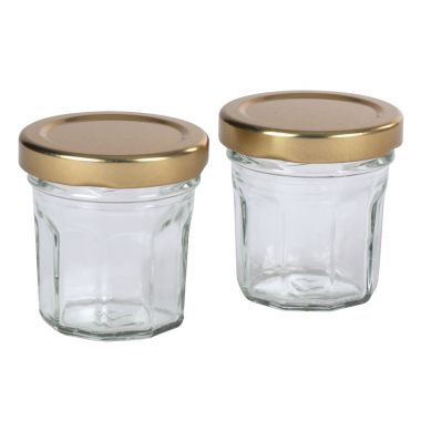 Lot de 12 mini pots de confiture en verre