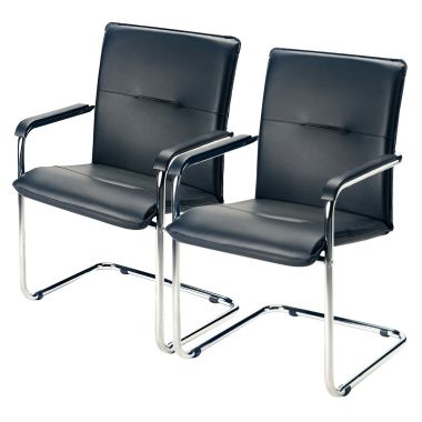 Lot de 2 chaises visiteur Rumba