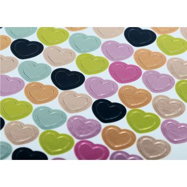 Pochette de 2 720 gommettes coeur