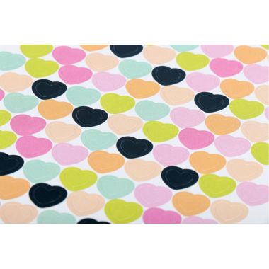 Pochette de 2 720 gommettes coeur