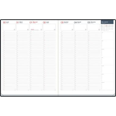 Agenda semainier Oxford First 24x32cm noir