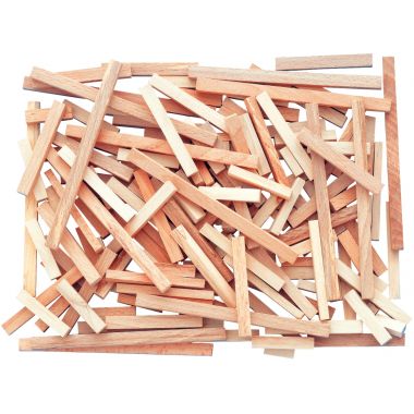 Paquet de 200 bâtonnets rectangulaires, longueurs assorties