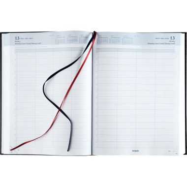 Agenda journalier Bremax 2 jour par page noir