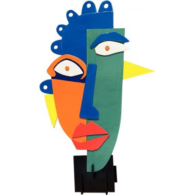 Lot de 5 sculptures carton à la manière de Picasso