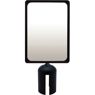 Panneau d'affichage 210x297mm noir pour poteau