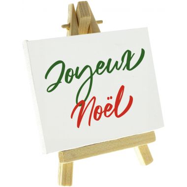 Toile à peindre sur chevalet en bois