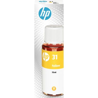 HP 31 flacon d'encre jaune authentique (1VU28AE)