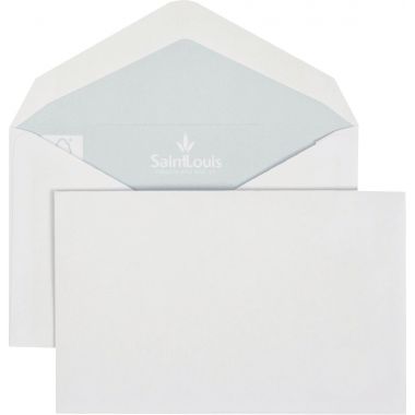 Paquet de 50 enveloppes blanches 90x140mm 100g pour cartes de visite