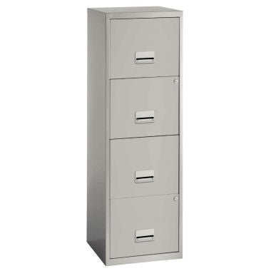 Classeur 4 tiroirs pour dossiers suspendus Eco gris clair