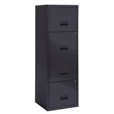 Classeur 4 tiroirs pour dossiers suspendus Eco anthracite