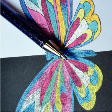 Pochette de 6 stylos gel Dual Métallic assortis