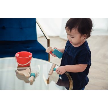 Kit de nettoyage en bois PLAN TOYS, 5 pièces