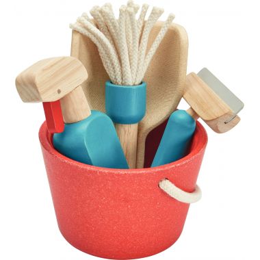 Kit de nettoyage en bois PLAN TOYS, 5 pièces