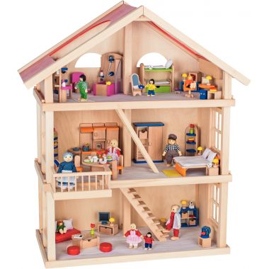 Grande maison de poupées vide sur 3 niveaux