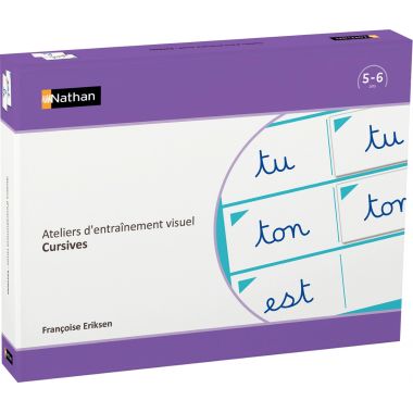 Entrainement visuel, lettres cursives