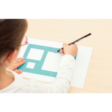 Lot de 4 traceurs formes géométriques