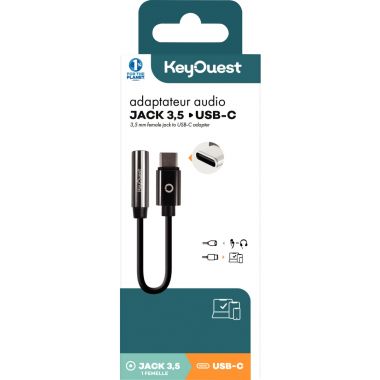Adaptateur USB-C vers Jack femelle 3,5mm