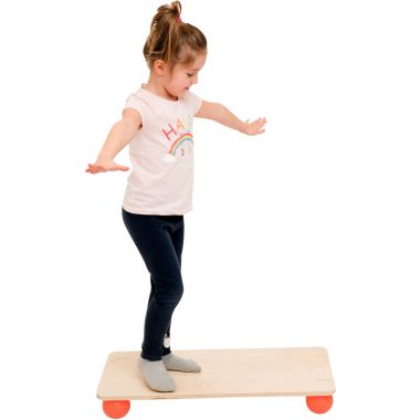 Planche d'équilibre rectangulaire en bois