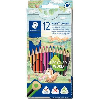 Étui de 12 crayons de couleur Noris Colour 187