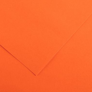 Paquet de 10 feuilles Colorline 50x65 cm 150 g orange