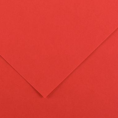 Paquet de 10 feuilles Colorline 50x65 cm 150 g rouge