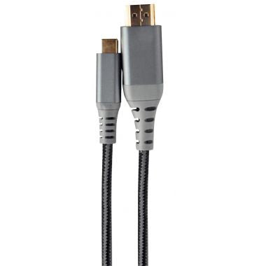 Cordon HDMI vers USB-C 1,8m gris