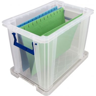 Boite de rangement 18,5L transparente