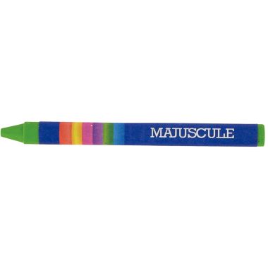 Boîte de 16 crayons cire Majuscule assortis