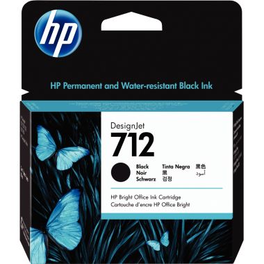 HP 712 cartouche d'encre noire grande capacité authentique (3ED71A)