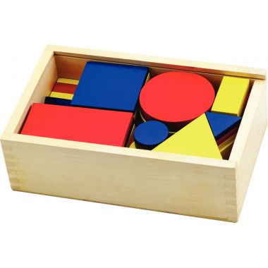 Coffret 48 formes géométriques en bois