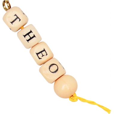 Sac de 440 perles alphabet en bois 1 cm. Trou 3mm