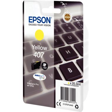 Epson CLAVIER / 407L cartouche jet d'encre jaune authentique (T07U440)